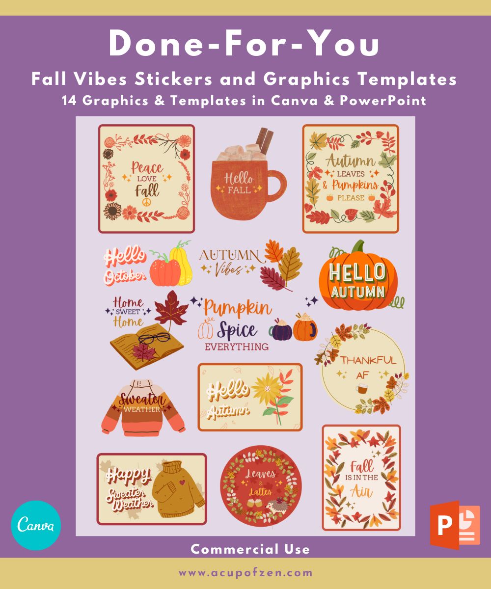 Fall Vibes Stickers