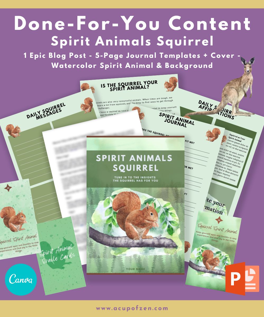 1 Squirrel Spirit Animals Planner and Journal