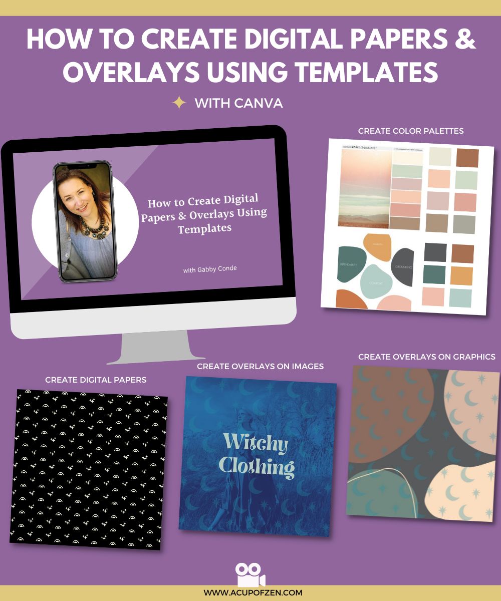 how to create digital papers & overlays using templates