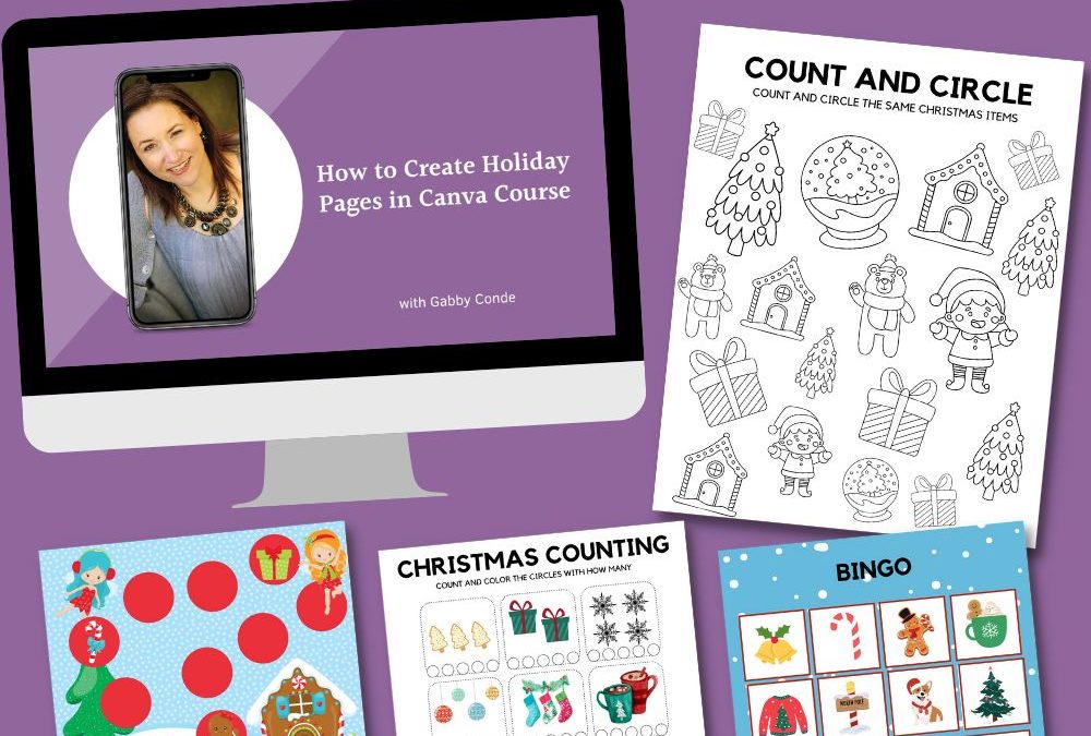 How to Create Holiday Activity Pages in Canva Course