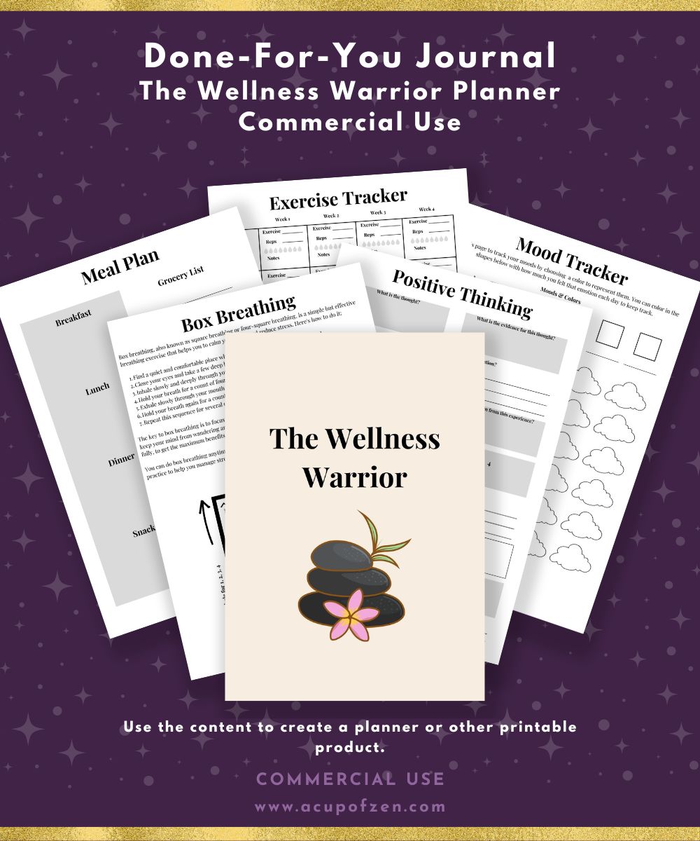 The Wellness Warrior Workbook & Journal Templates