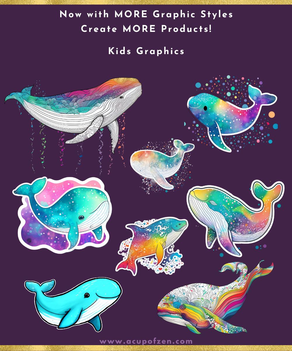 Whale Spirit Animal Kids Graphics