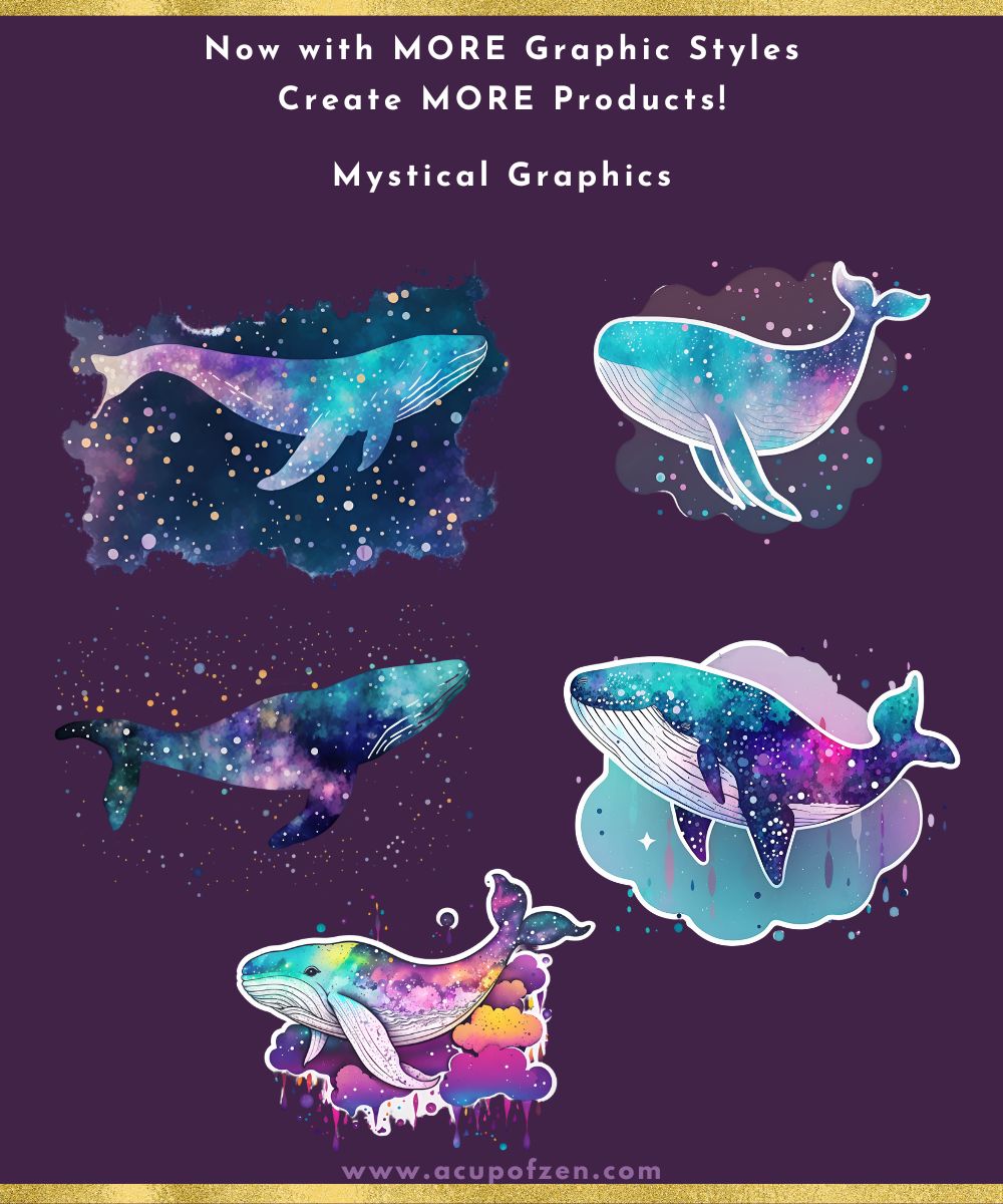 Whale Spirit Animal Mystical Graphics