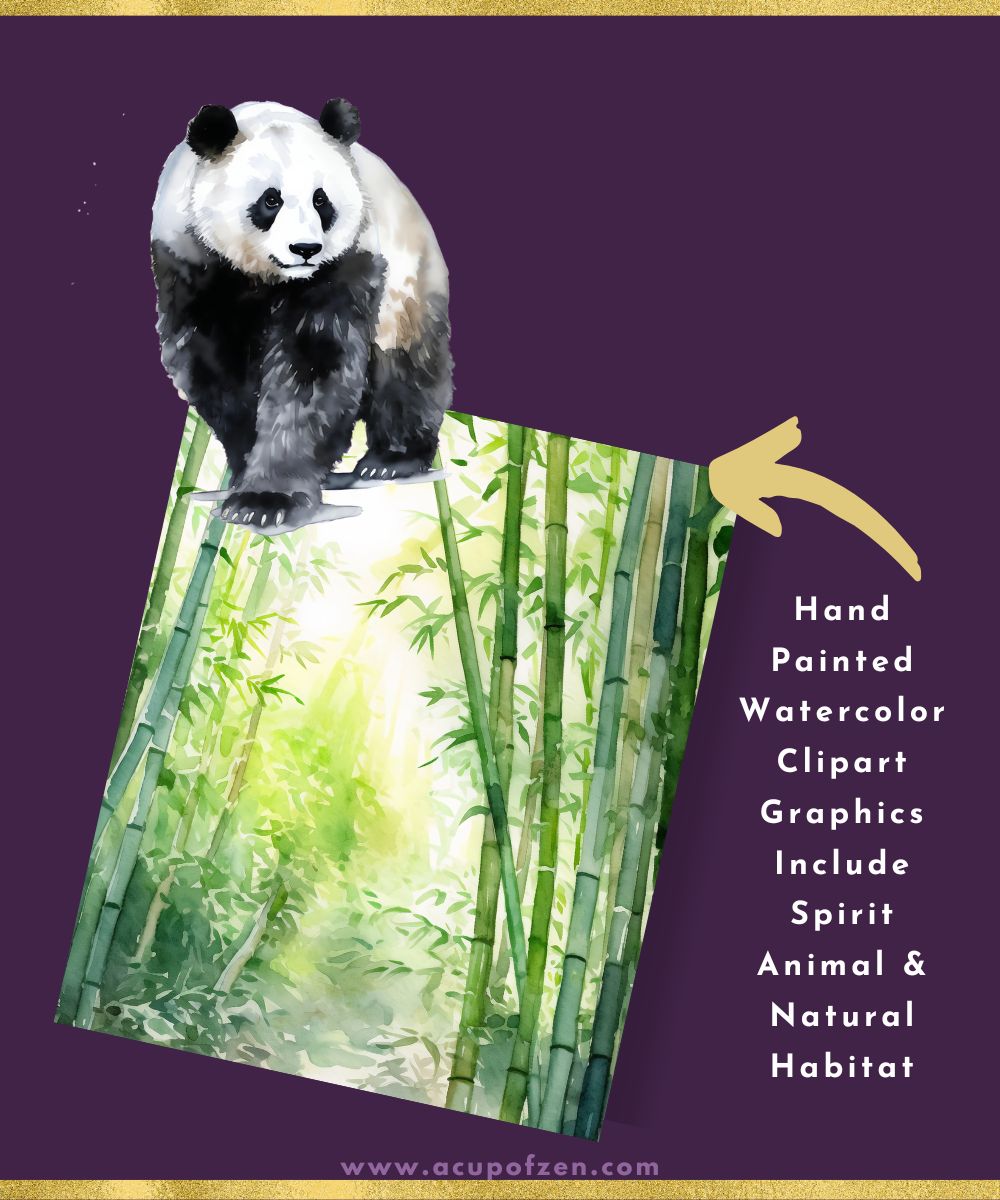 Panda Spirit Animals Graphics Commercial Use
