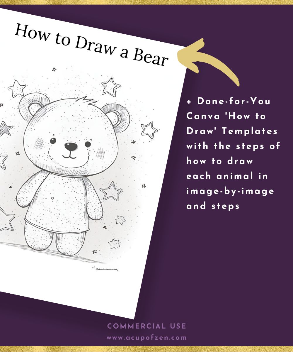How to Draw Mystical Star Animals Canva Templates
