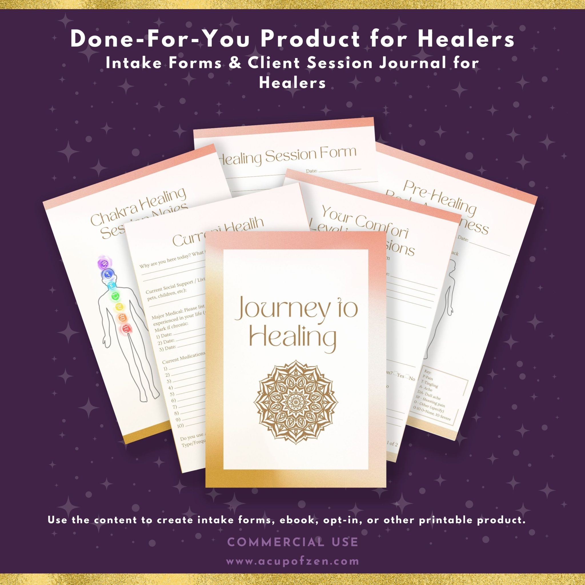 Intake Forms & Client Journal for Healers