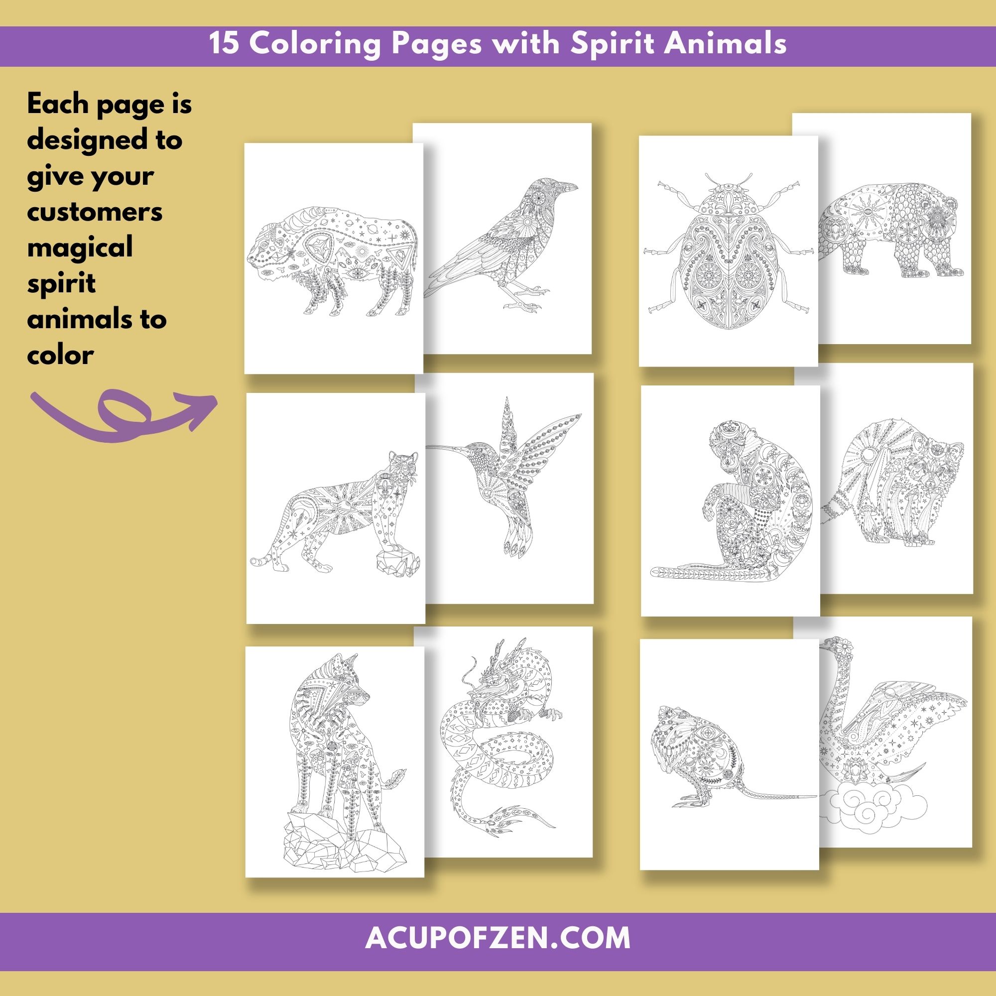 Spirit Animals Coloring Pages Commercial Use