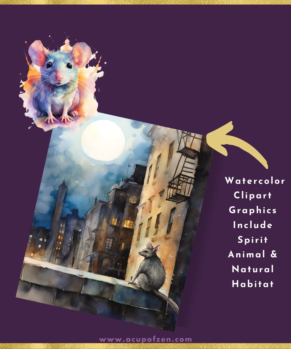Spirit Animals Rat Graphics Commercial Use
