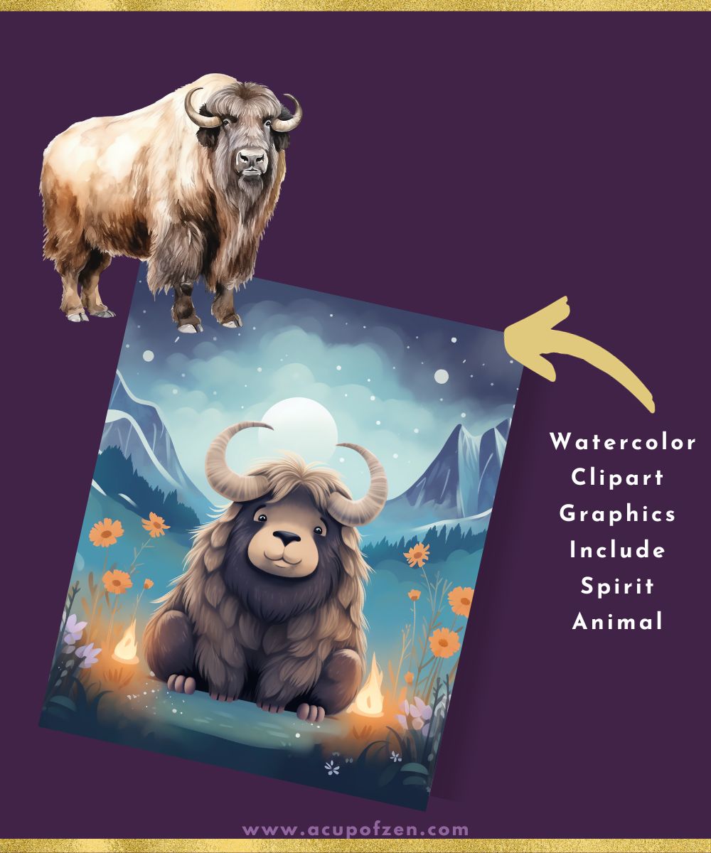 Musk Ox Graphics Commercial Use Spirit Animals