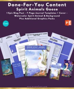Goose Spirit Animal PLR Pack Commercial Use