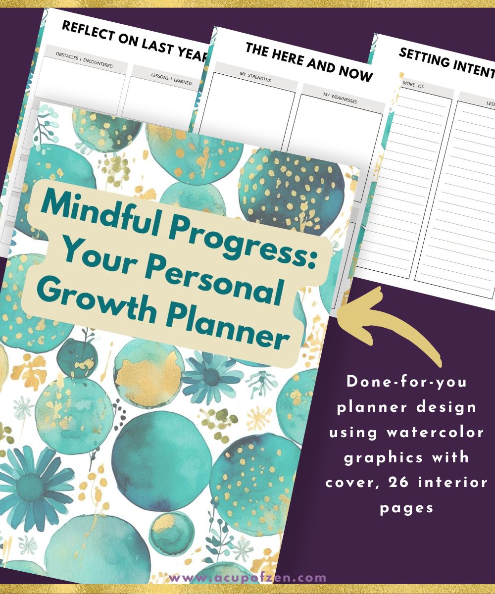 Mindful Progress Personal Growth Planner PLR Pack