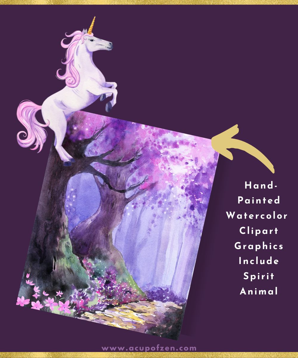Unicorn Commercial Use Hand Painted Watercolor